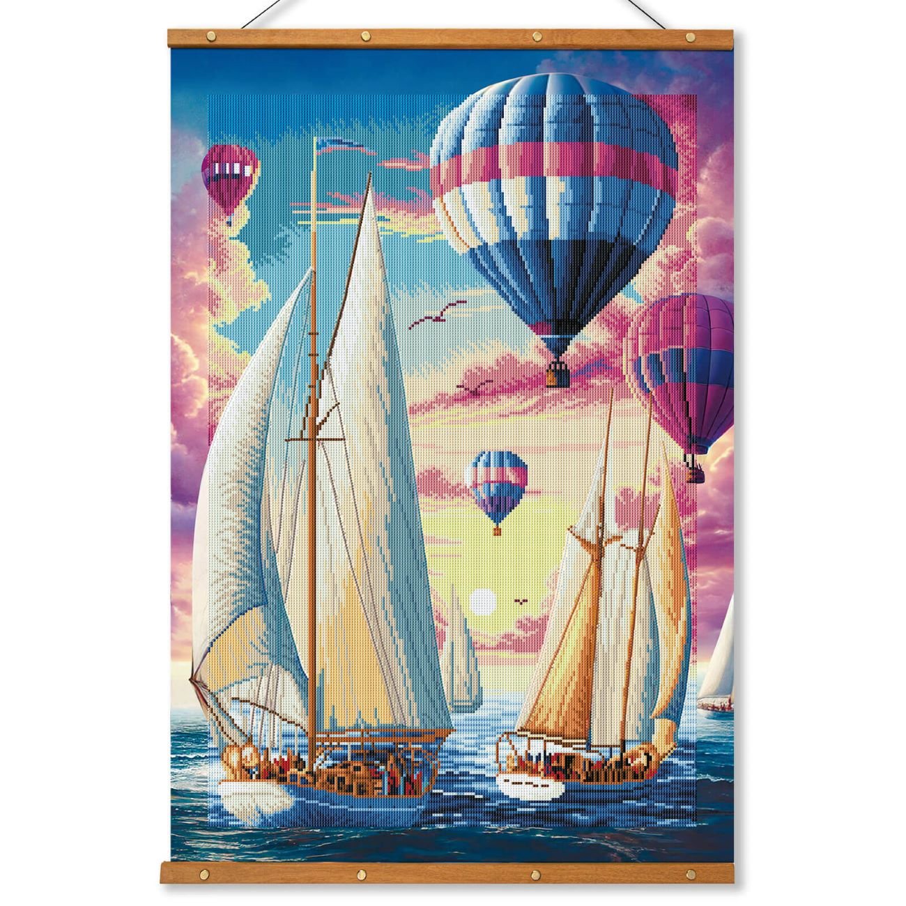 5D Diamond Painting 60x90 cm | Dawn Voyagers (LZH003e) – Diamond painting | Varvikas.Shop