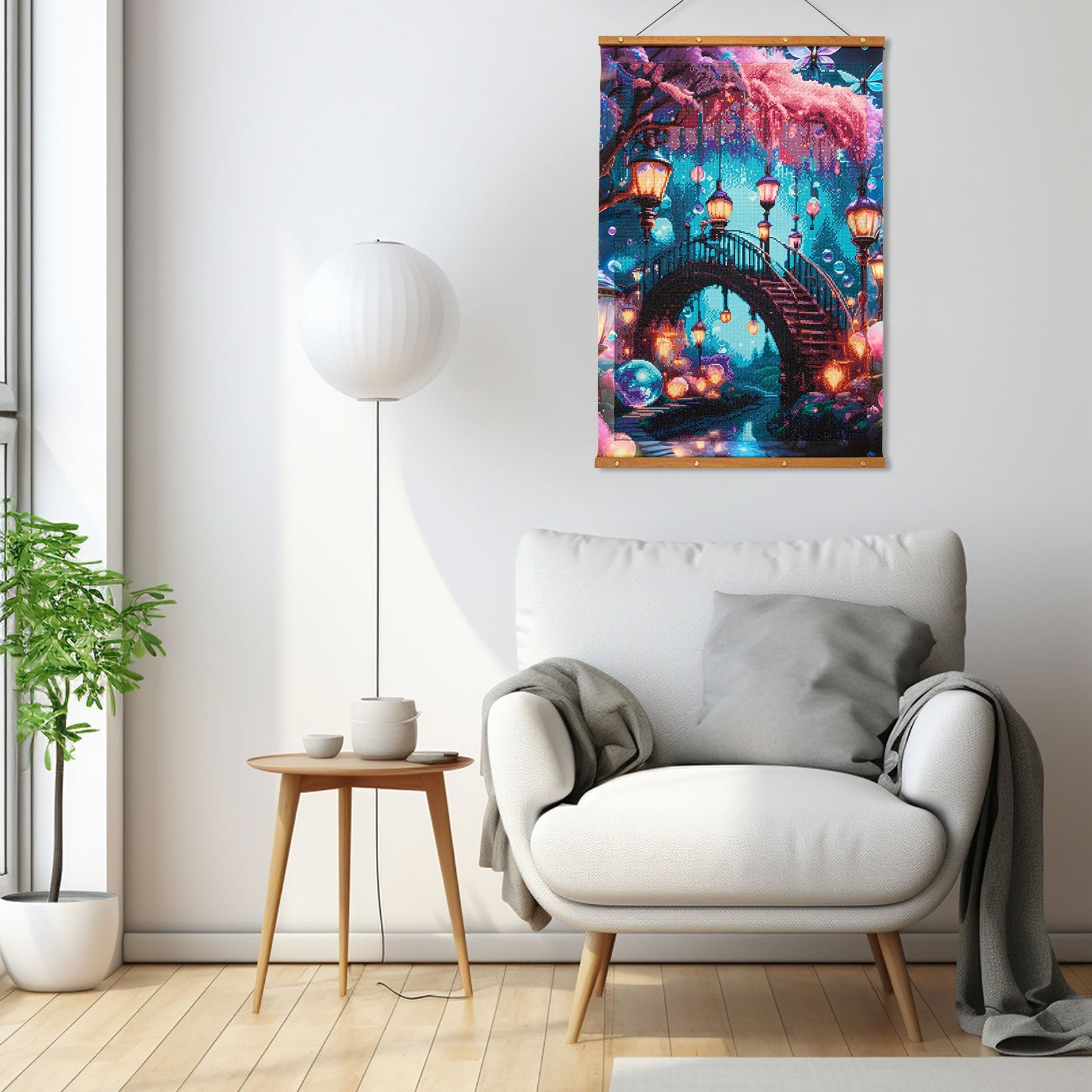 5D Diamond Painting 60x90 cm | Enchanted Street (LZH001e) – Diamond painting | Varvikas.Shop