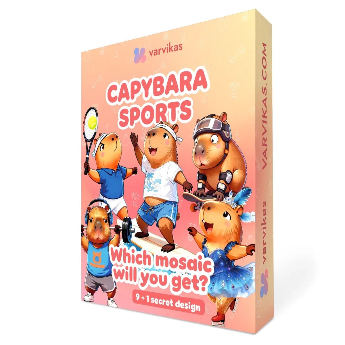 5D Diamond Painting, Capybara Sports (UB04e) – Diamond painting | Varvikas