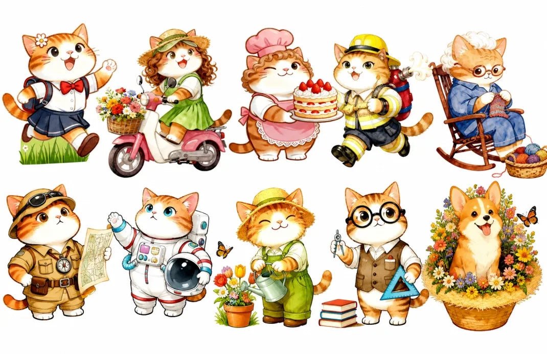 5D Diamond Painting, Cat Family (UB03e) – Diamond painting | Varvikas