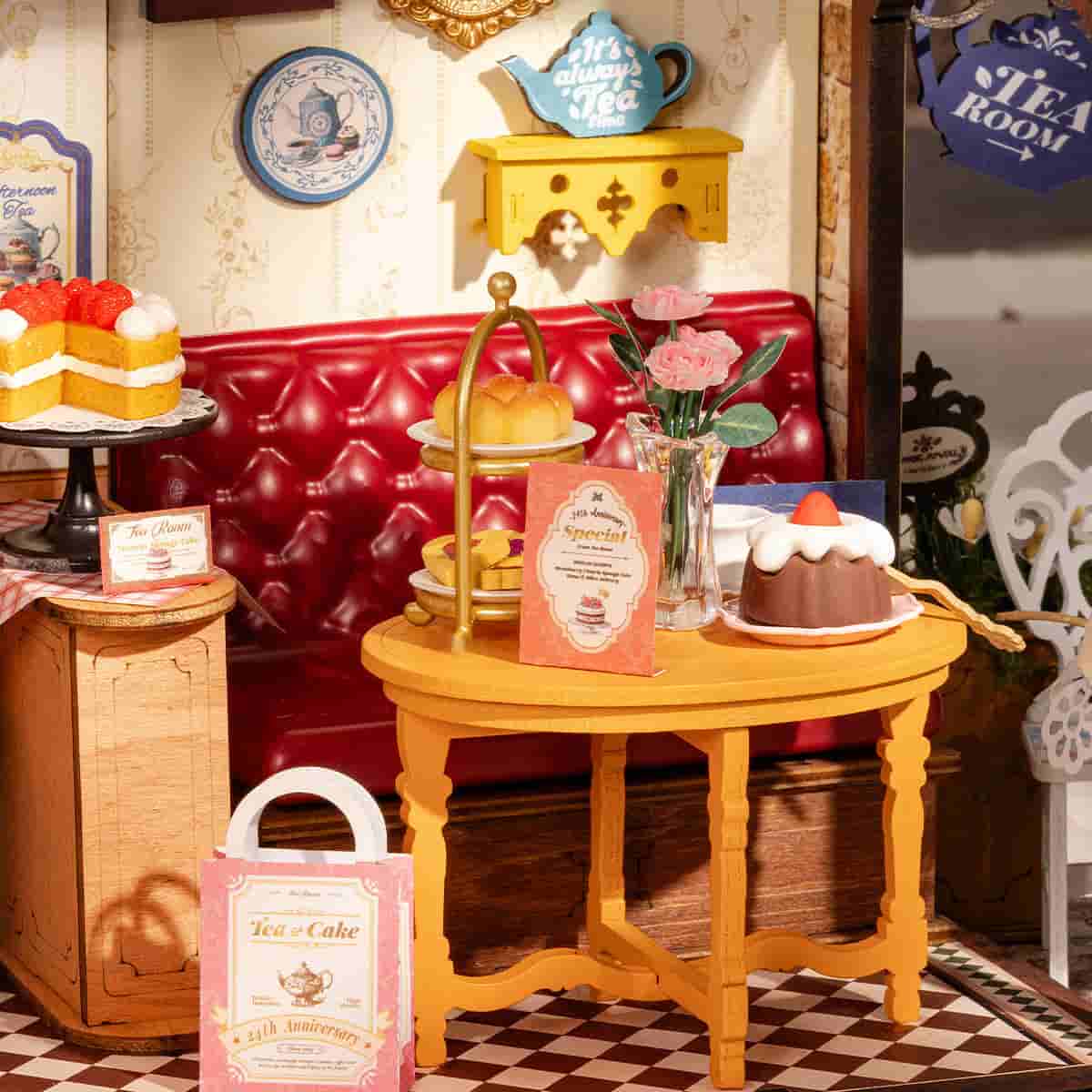 DIY Miniature House Kit (RoomBox), Leisure Time Tea Room (DG171e)