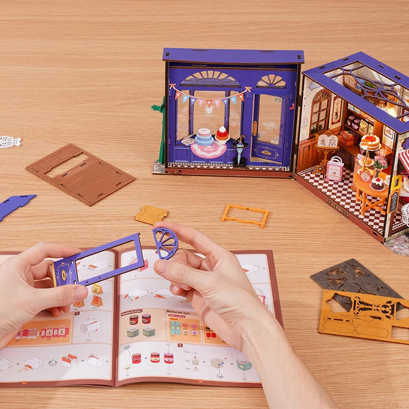 DIY Miniature House Kit (RoomBox), Leisure Time Tea Room (DG171e)