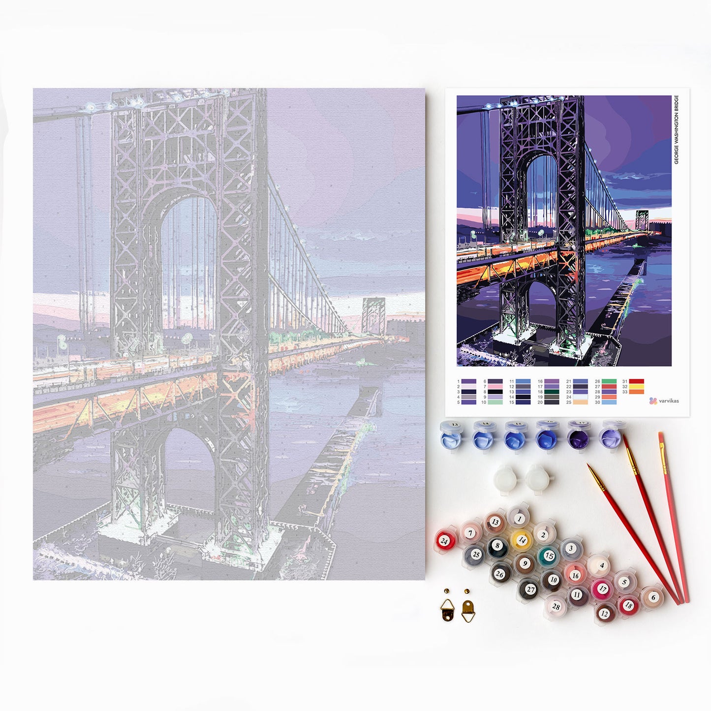 Painting by numbers - MG2489e - George Washington bridge