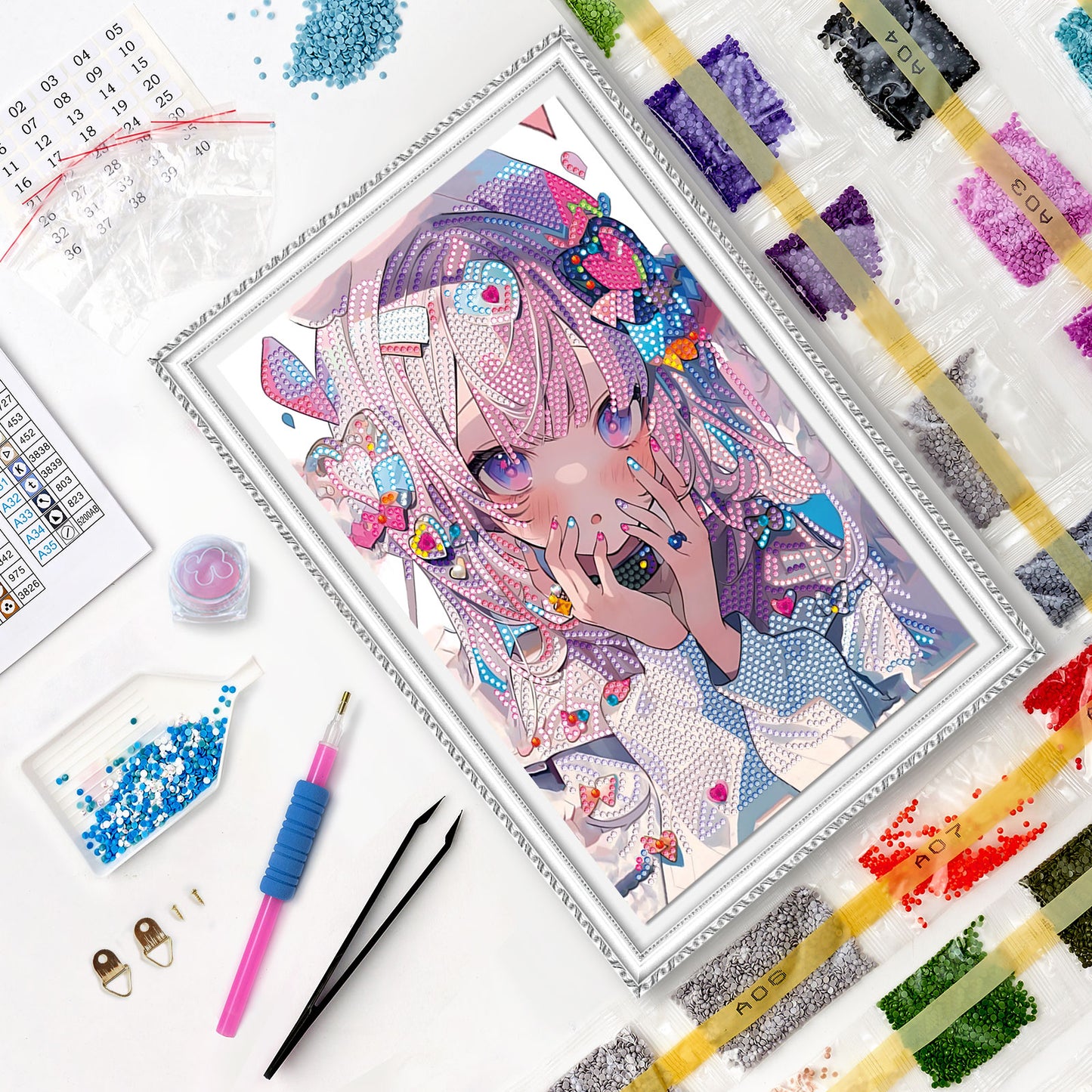 Diamond painting - LC061e - Anime girl