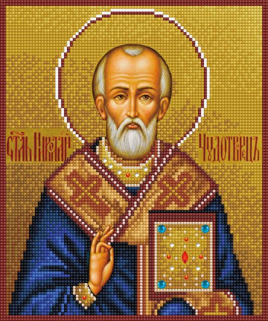 Diamond painting - LD004e - Saint Nicholas of Myra Image 1