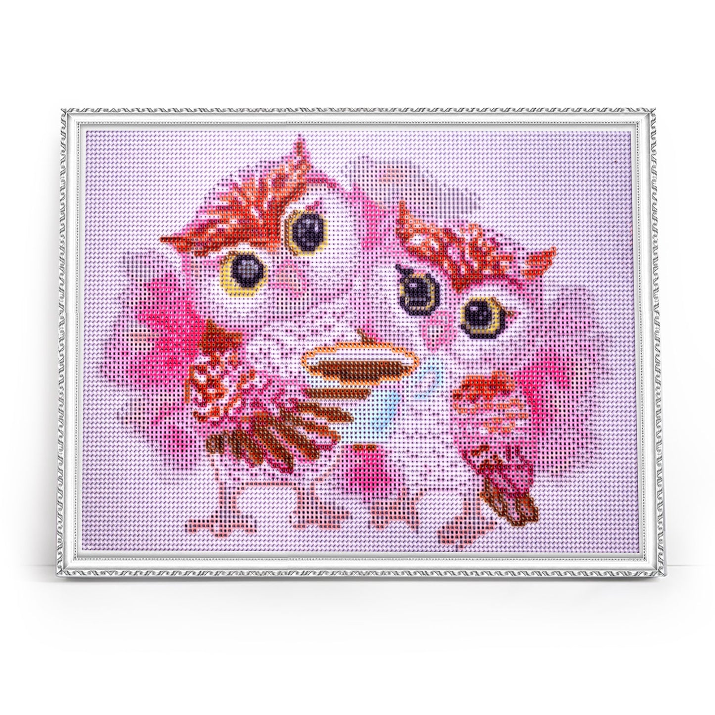 Diamond Painting - LE121e - Cute Owls