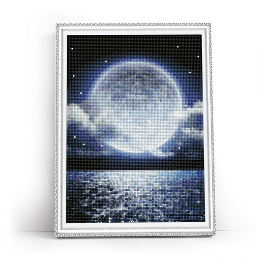 Diamond painting - LE132e - Charming full moon Image 1