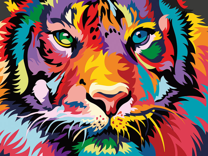 Diamond painting - LE137e - Through the eyes of a tiger Image 1