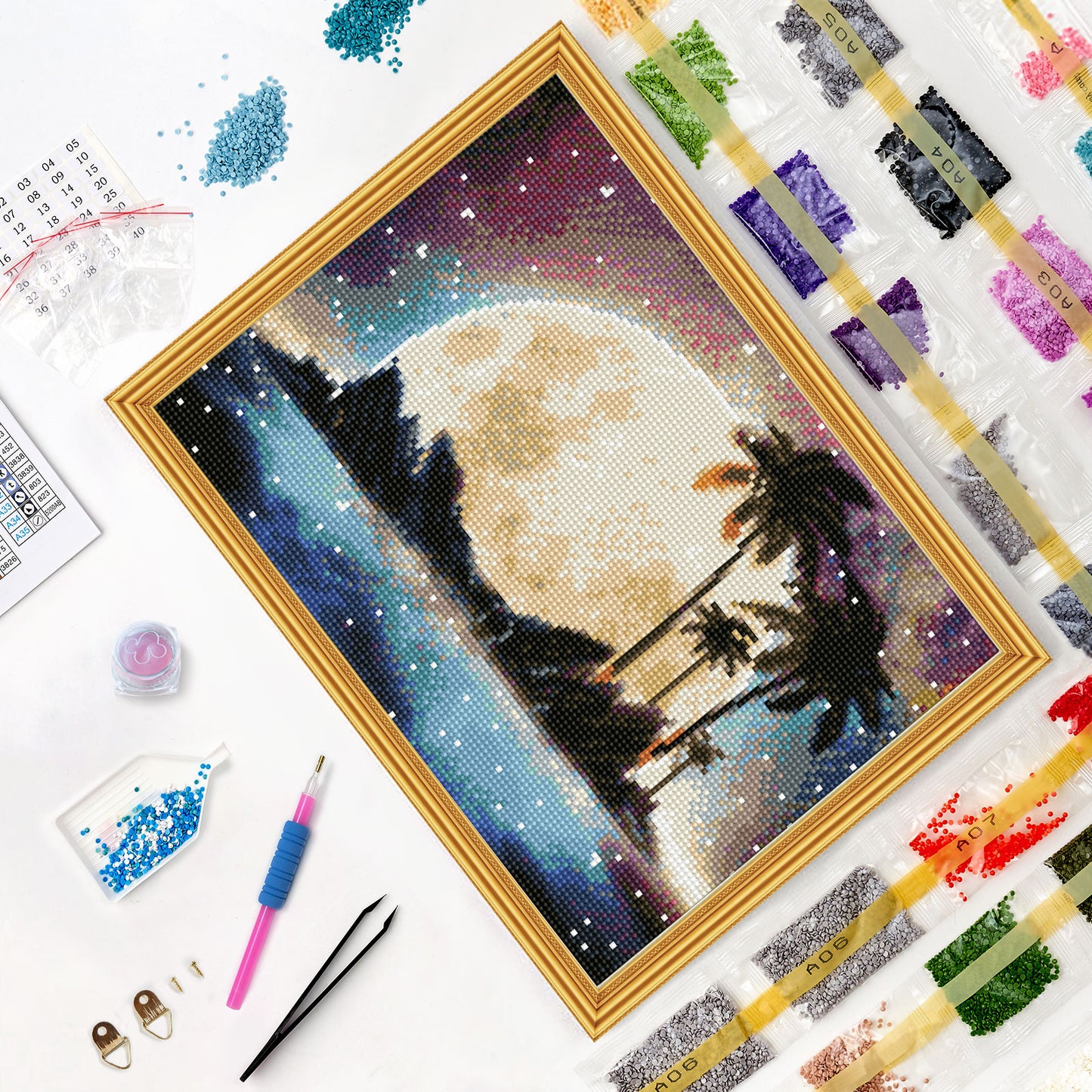 Diamond Painting - LE142e - Moon Magic