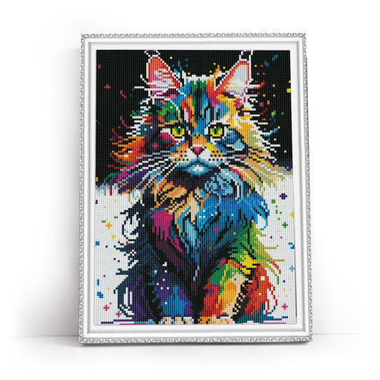 Diamond Painting - LE156e - Bright Maine Coon