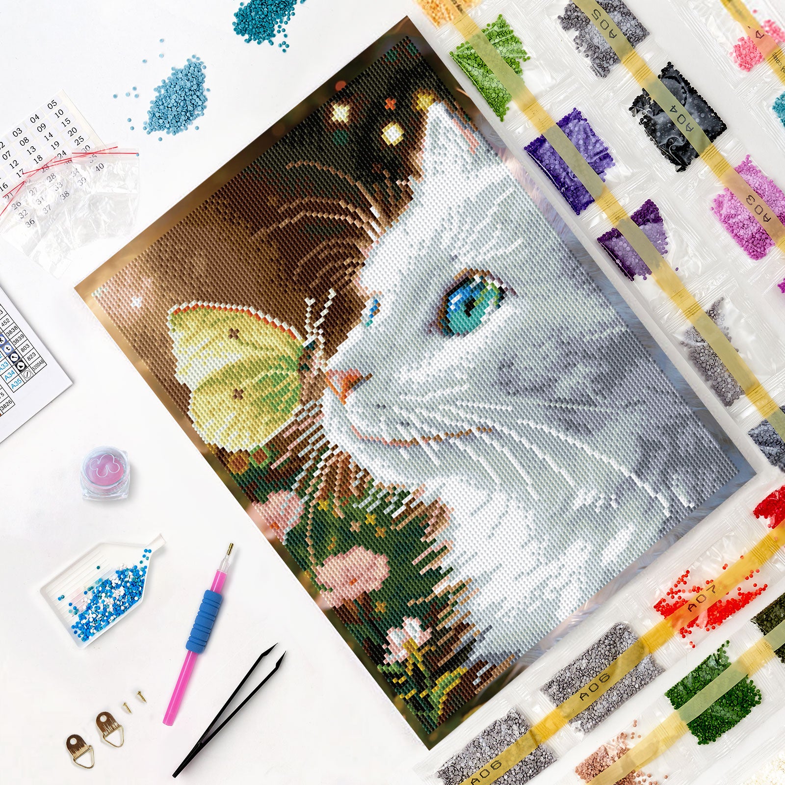 5D Diamond Painting 30×40 cm, Playful Mood (LE174e)