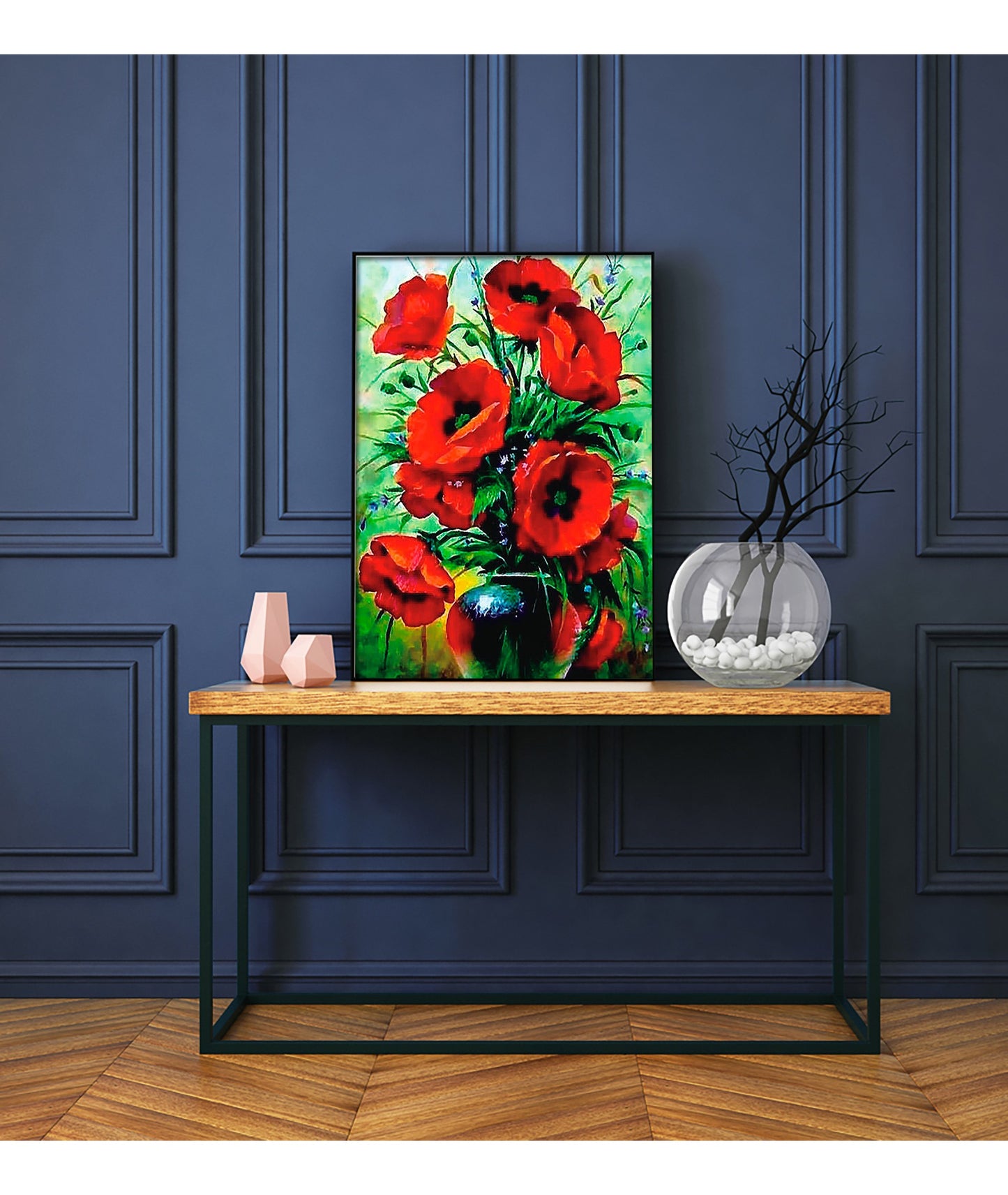 Diamond painting - LG231e - Poppies Bouquet Image 2