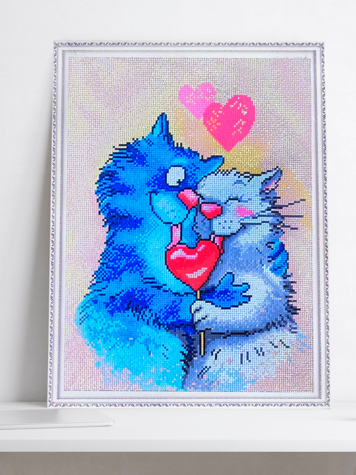 Diamond painting - LG271e - Cats - Sharing happiness Image 3