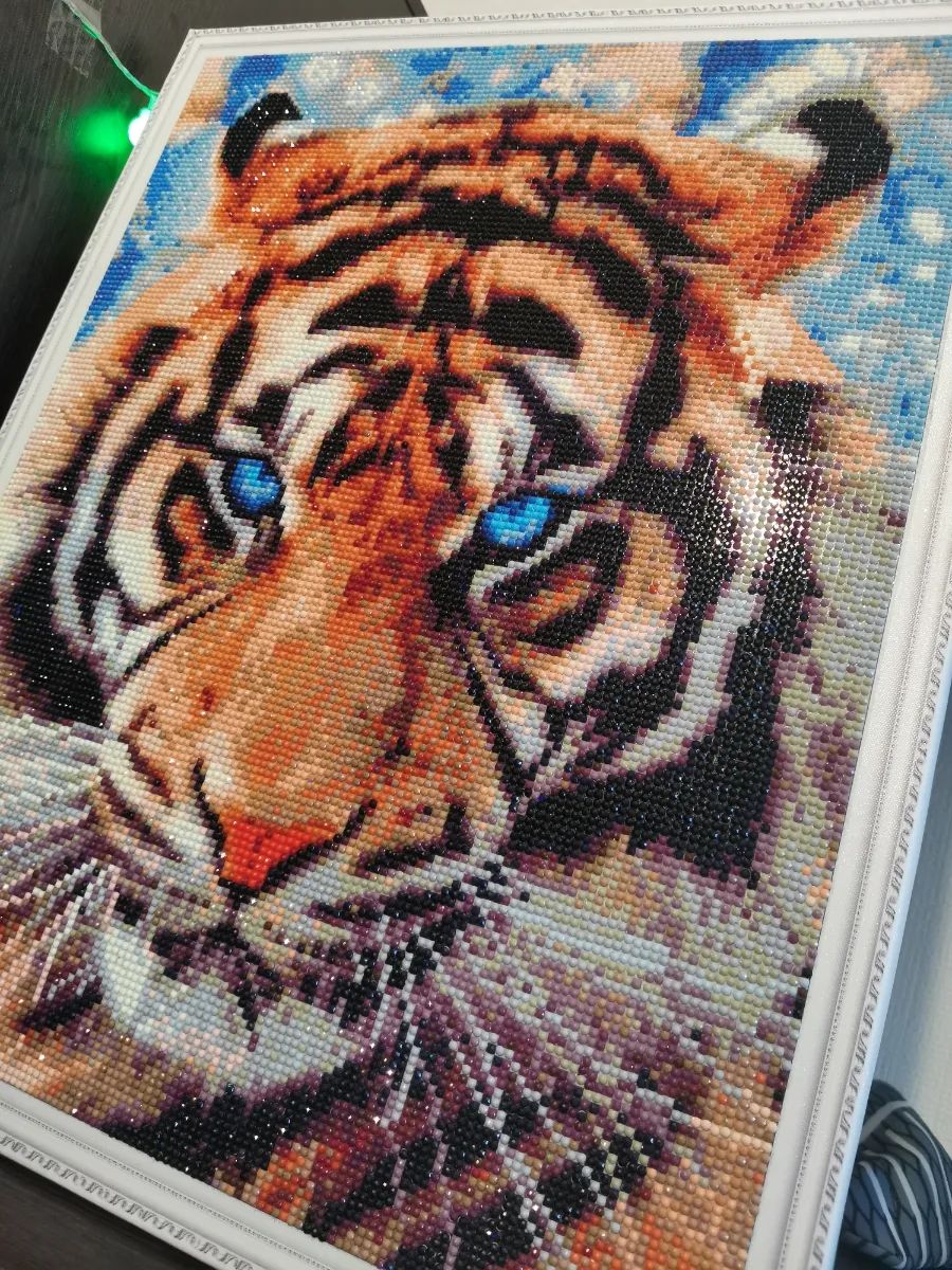 Diamond painting - LG297e - The Look of Tiger Image 3