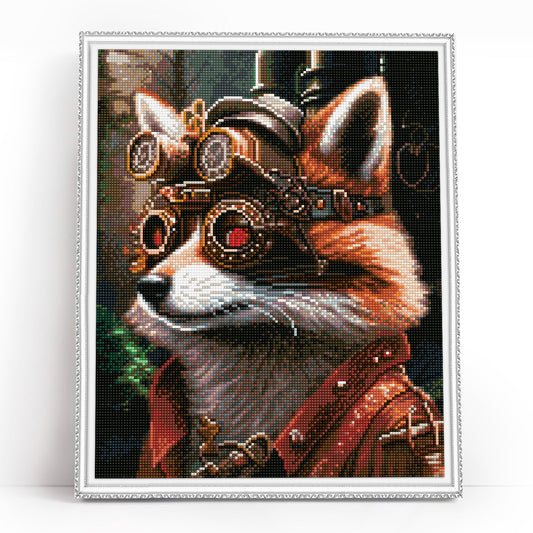 Diamond Painting - LG330e - Steampunk racoon