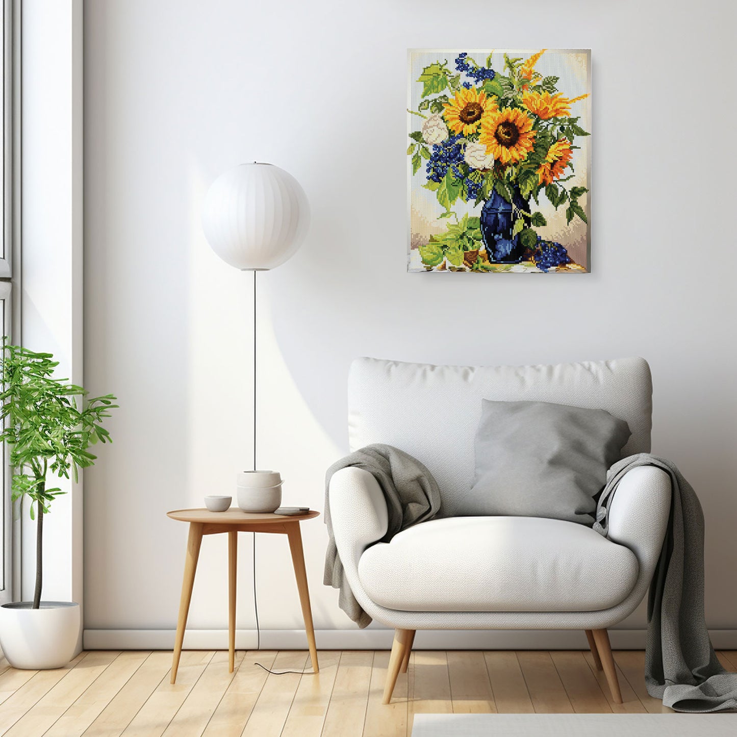 Diamond painting - LG342e - Golden sunflowers bouquet