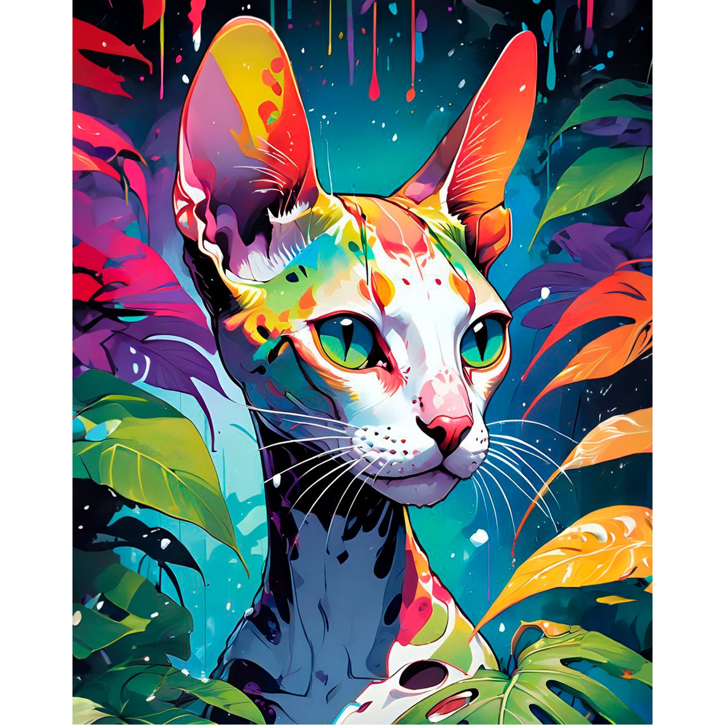 Diamond painting - LG351e - Tropical sphynx