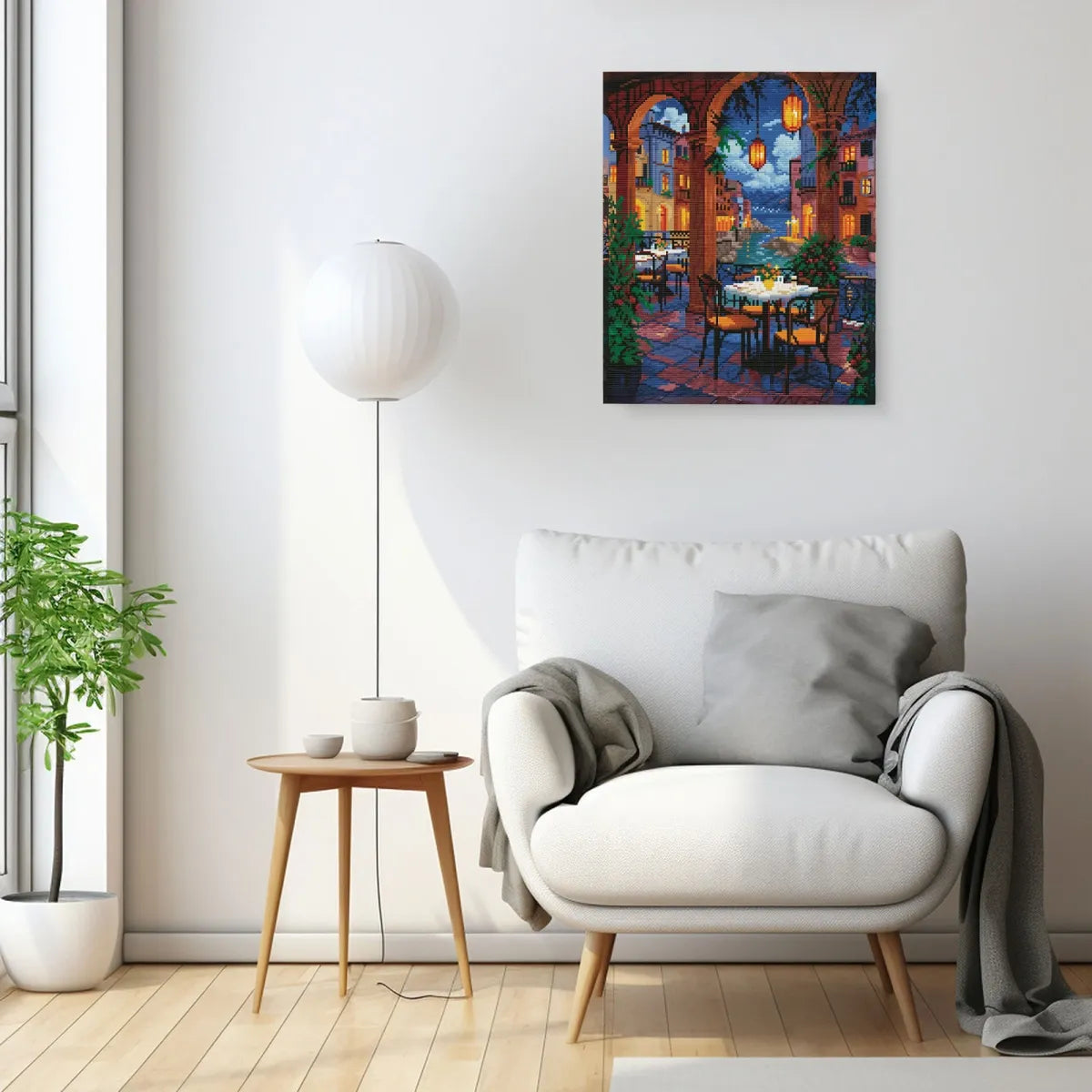 5D Diamond Painting 40×50 cm, Venetian Café (LG414e)