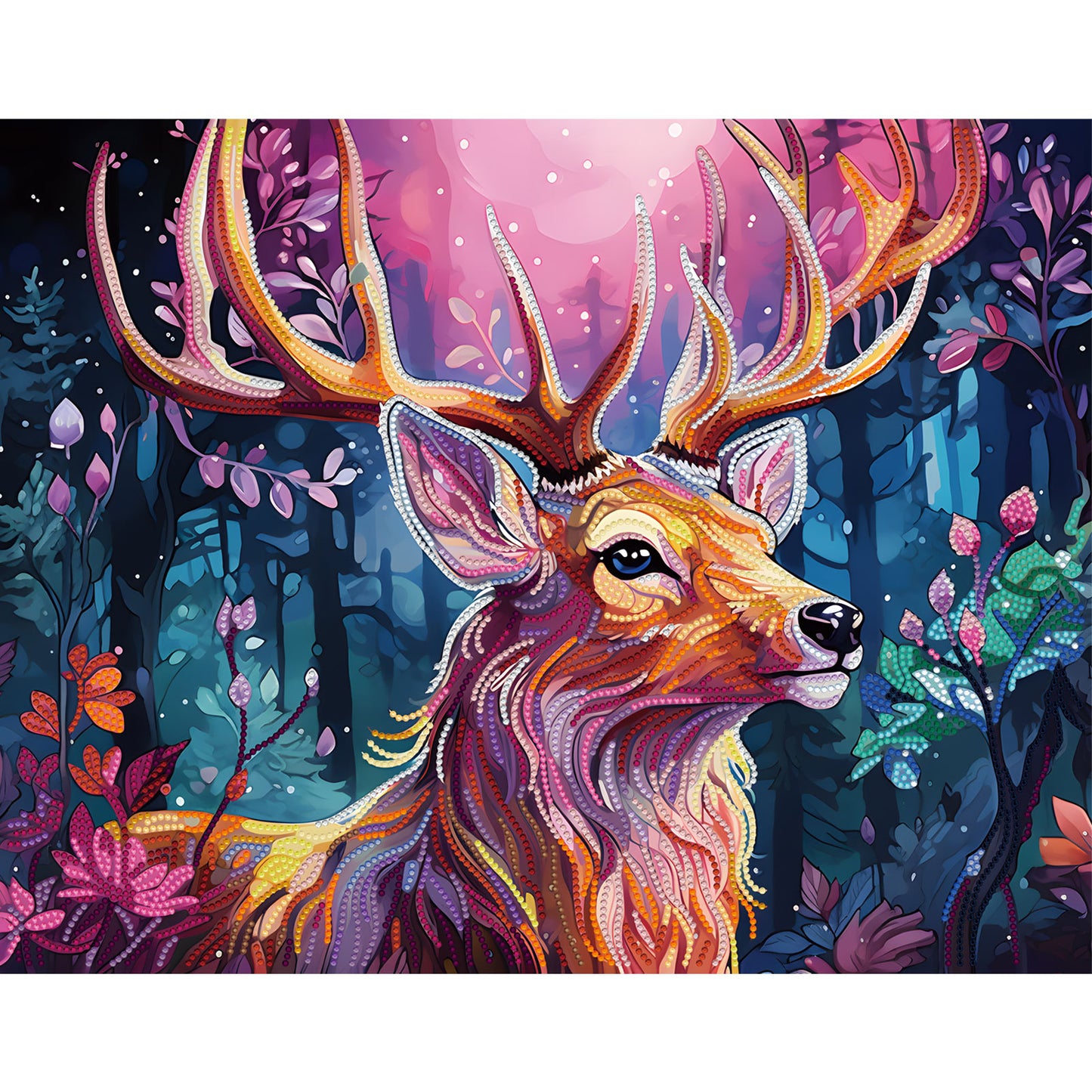 Diamond painting - LGPS005e - Magic deer