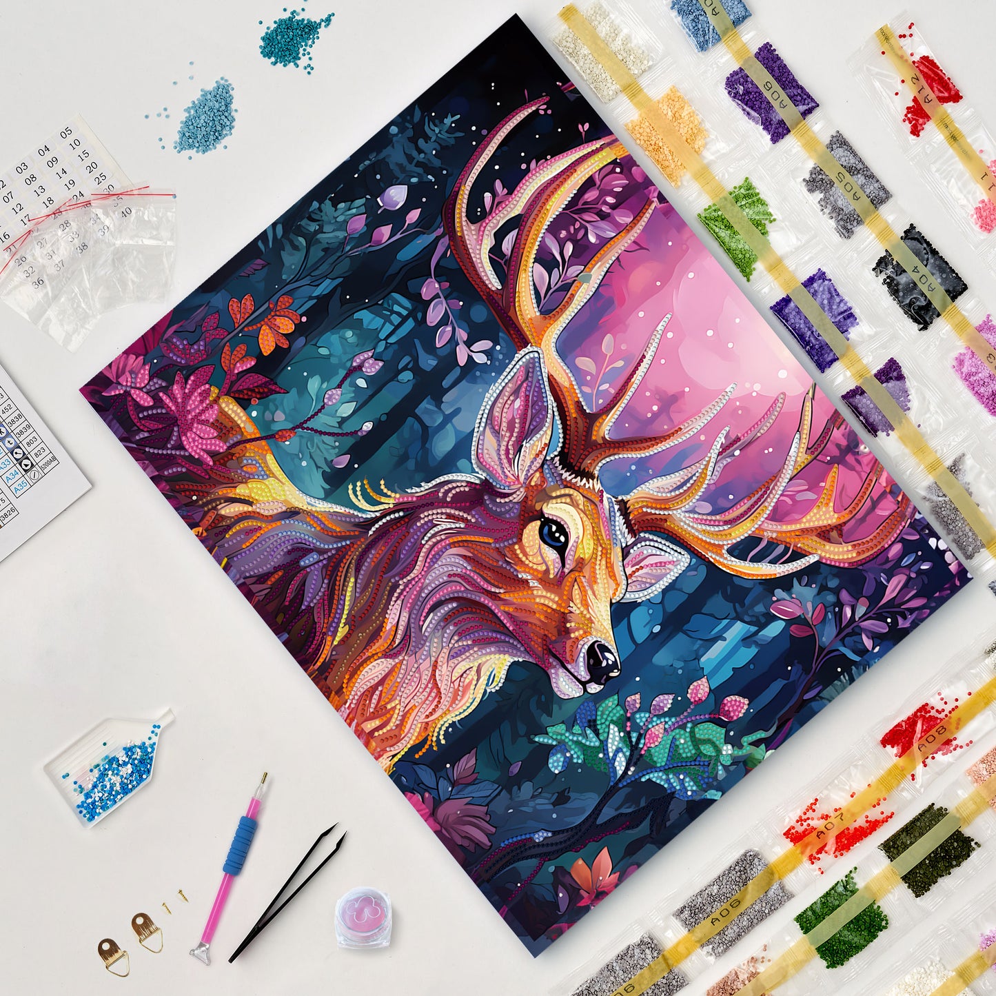 Diamond painting - LGPS005e - Magic deer