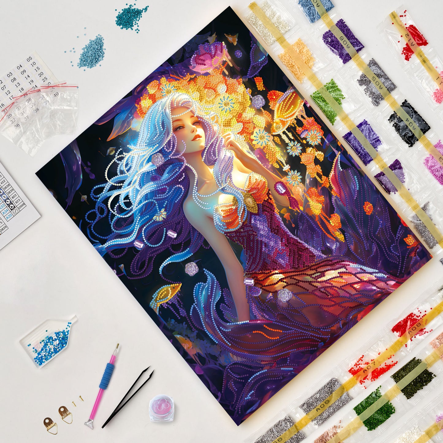 Diamond painting - LGPS006e - Charming Mermaid