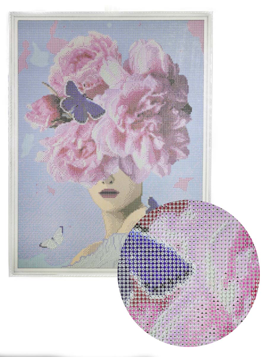 Diamond painting - LMC032e - Flower Dream in Pink Image 6