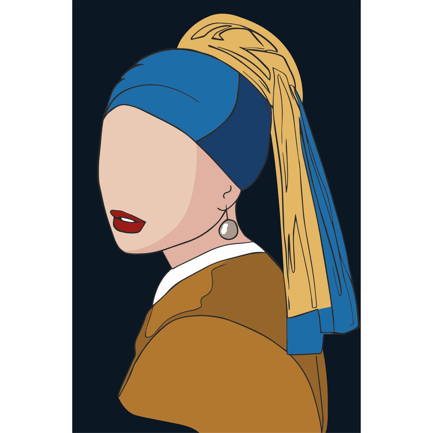 Painting by numbers - MC1142e - Woman with a pearl earring