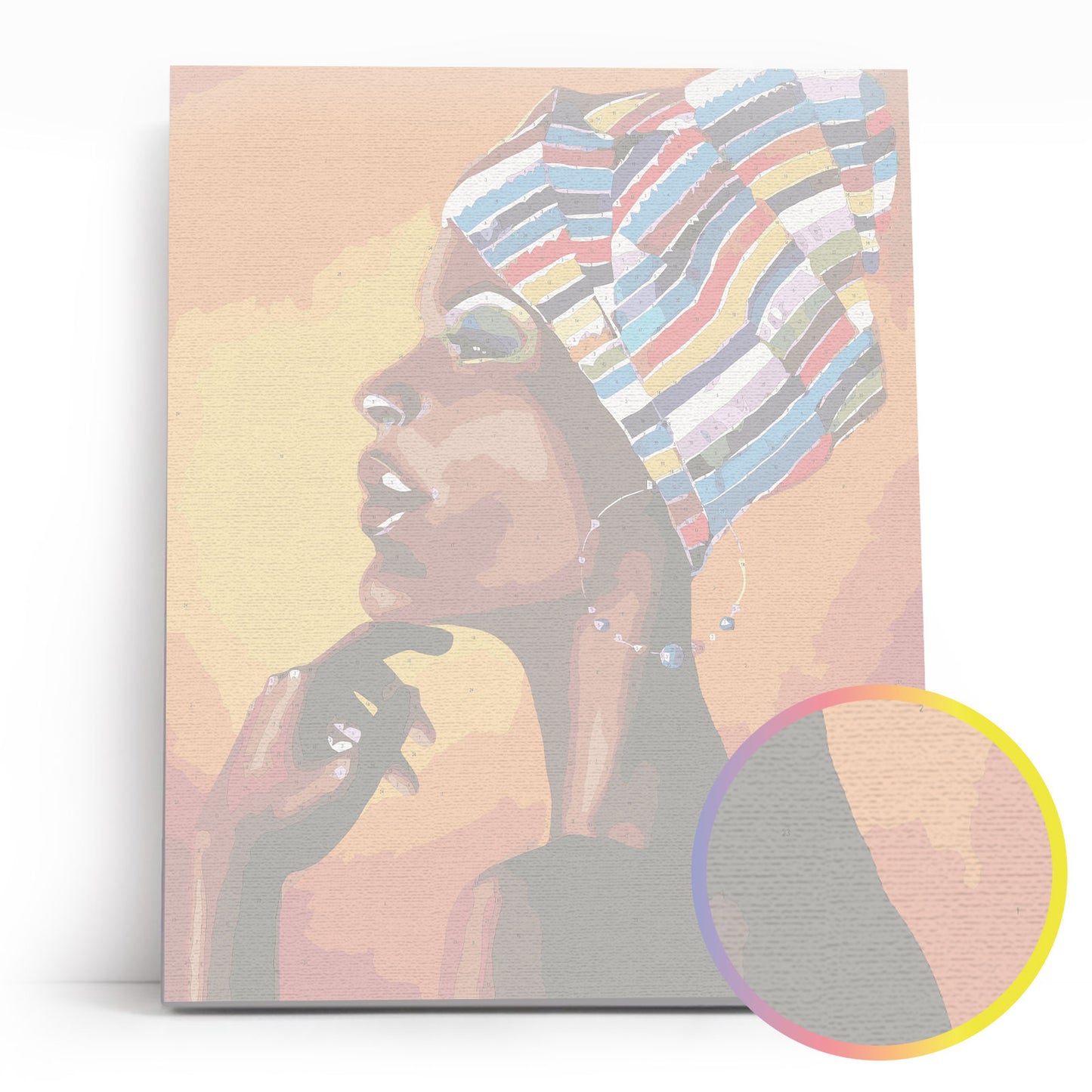 Painting by numbers - MG2112e - Portrait of an African