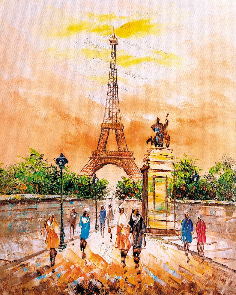 Painting by numbers - MG2405e - Eiffel Tower Image 1
