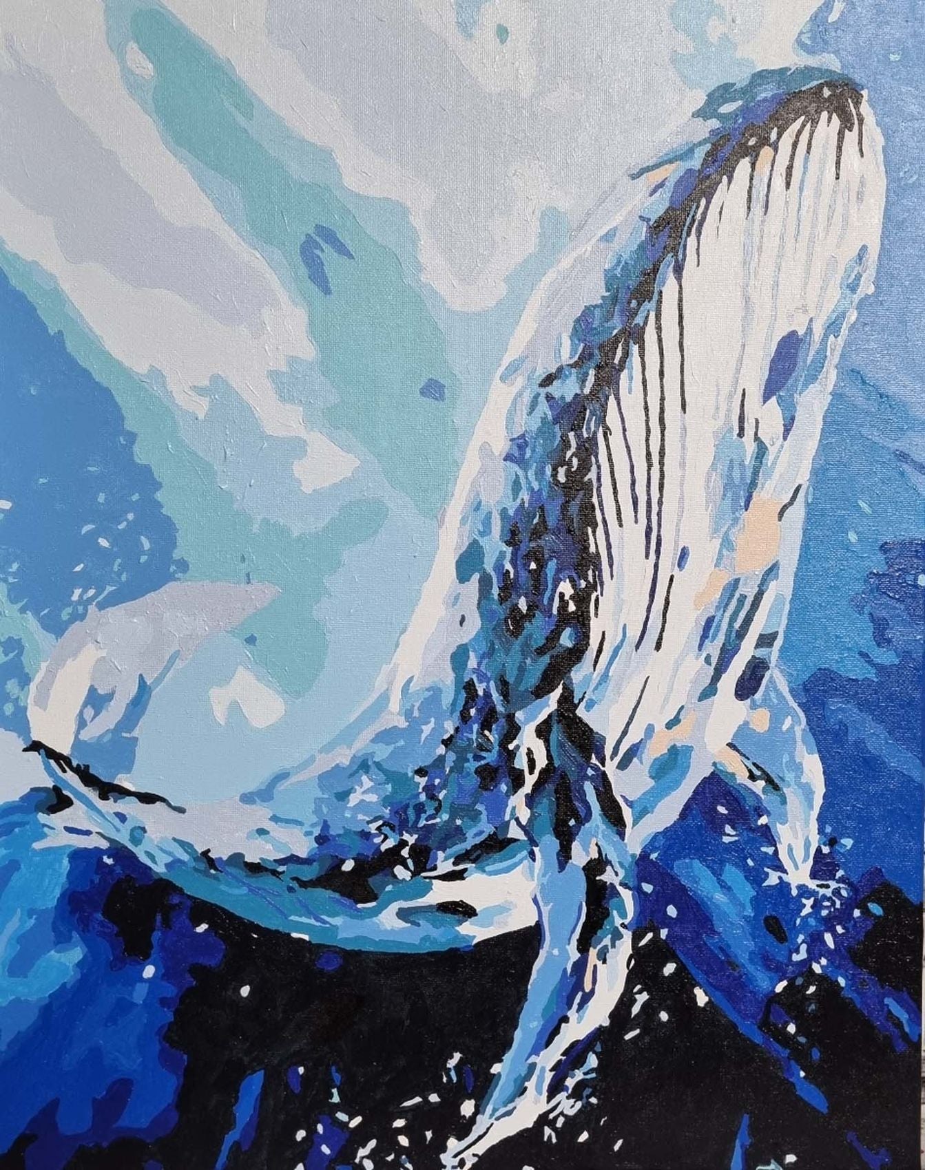Painting by numbers - MG2437e - Majestic Whale Image 3