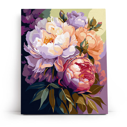 Painting by numbers - MG2472e - Blossoming peonies