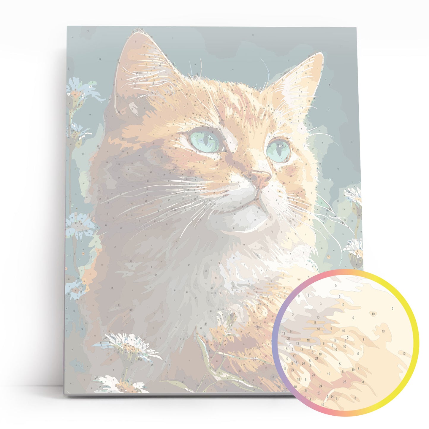 Painting by numbers - MG2475e - Ginger cat