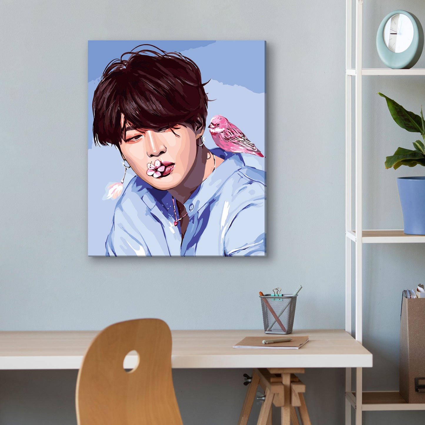 Painting by numbers - MG2478e - Jimin with a bird