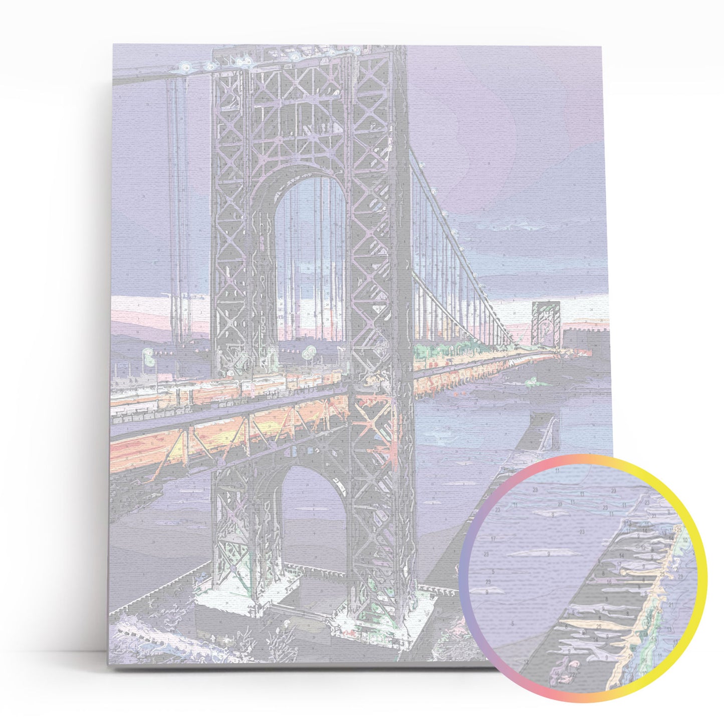 Painting by numbers - MG2489e - George Washington bridge