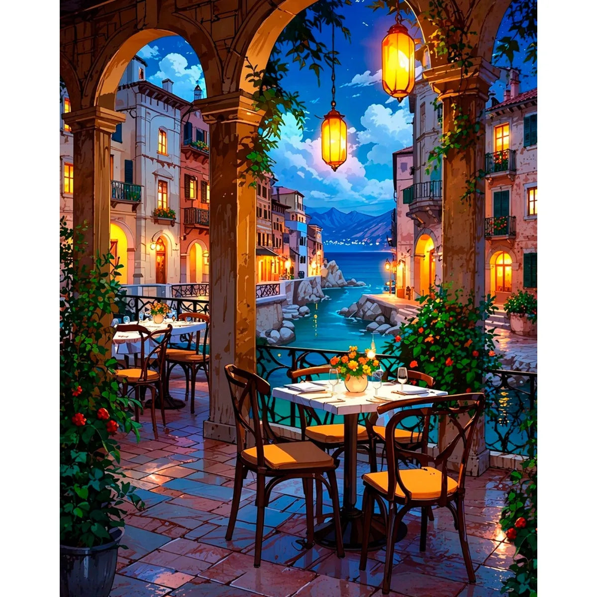 Paint by Numbers 40×50 cm, Venetian Café (MG2551e)