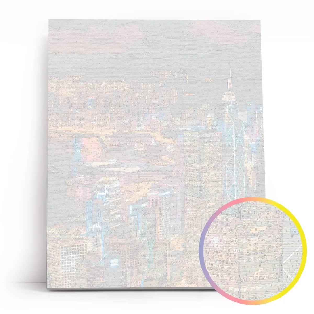 Paint by Numbers 40×50 cm, Night Hong Kong (MG2552e)
