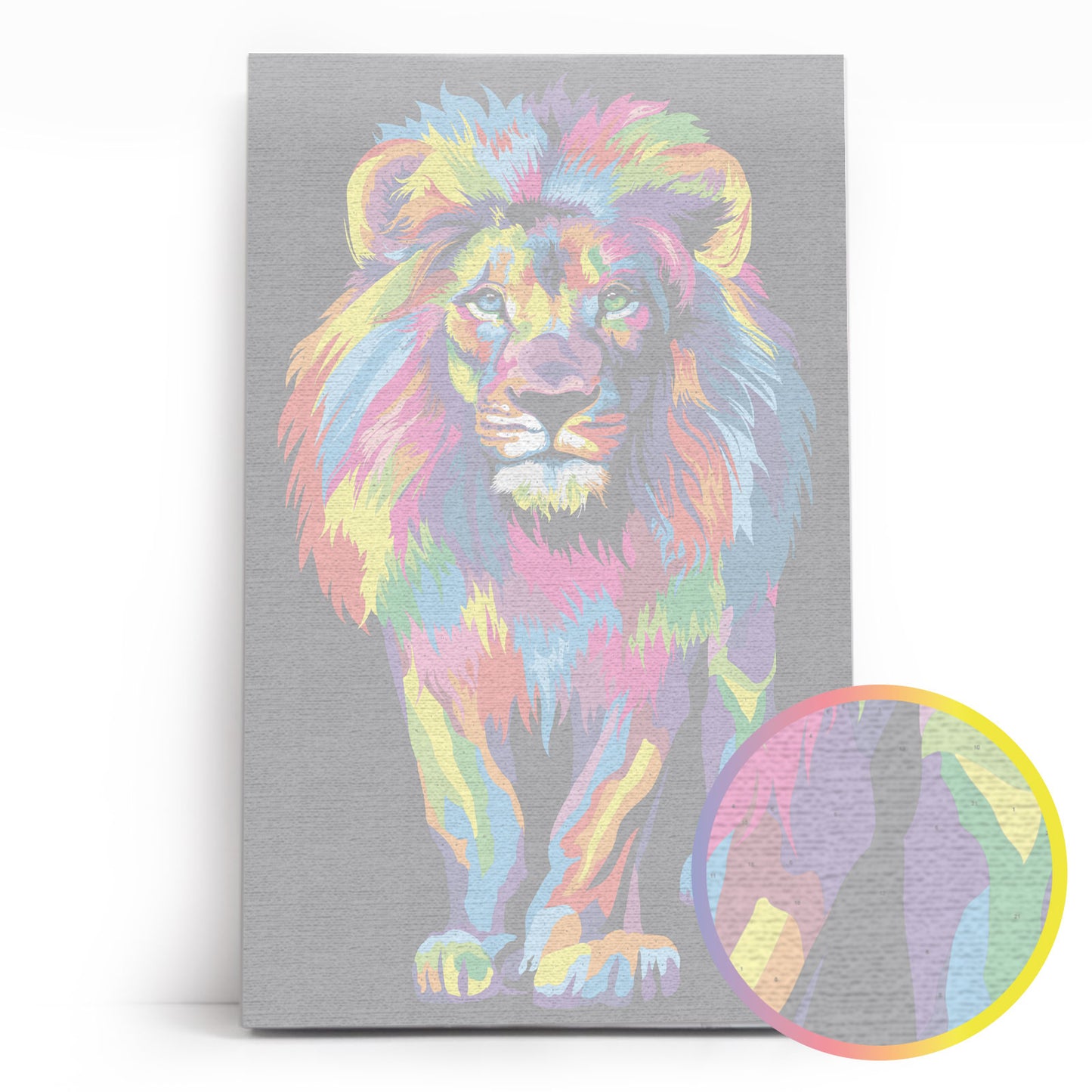 Painting by numbers - MMZ06e - Colorful lion Image 6