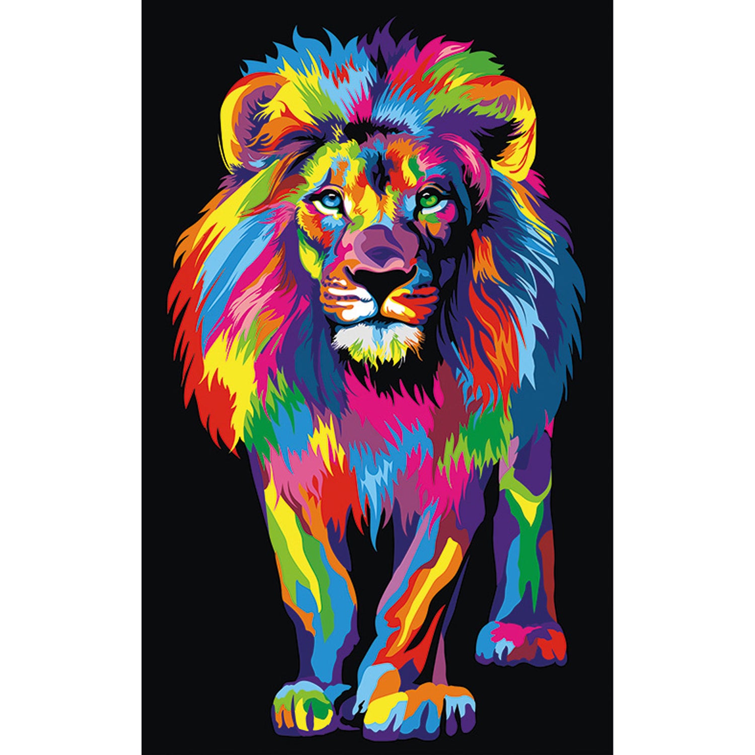 Painting by numbers - MMZ06e - Colorful lion Image 3