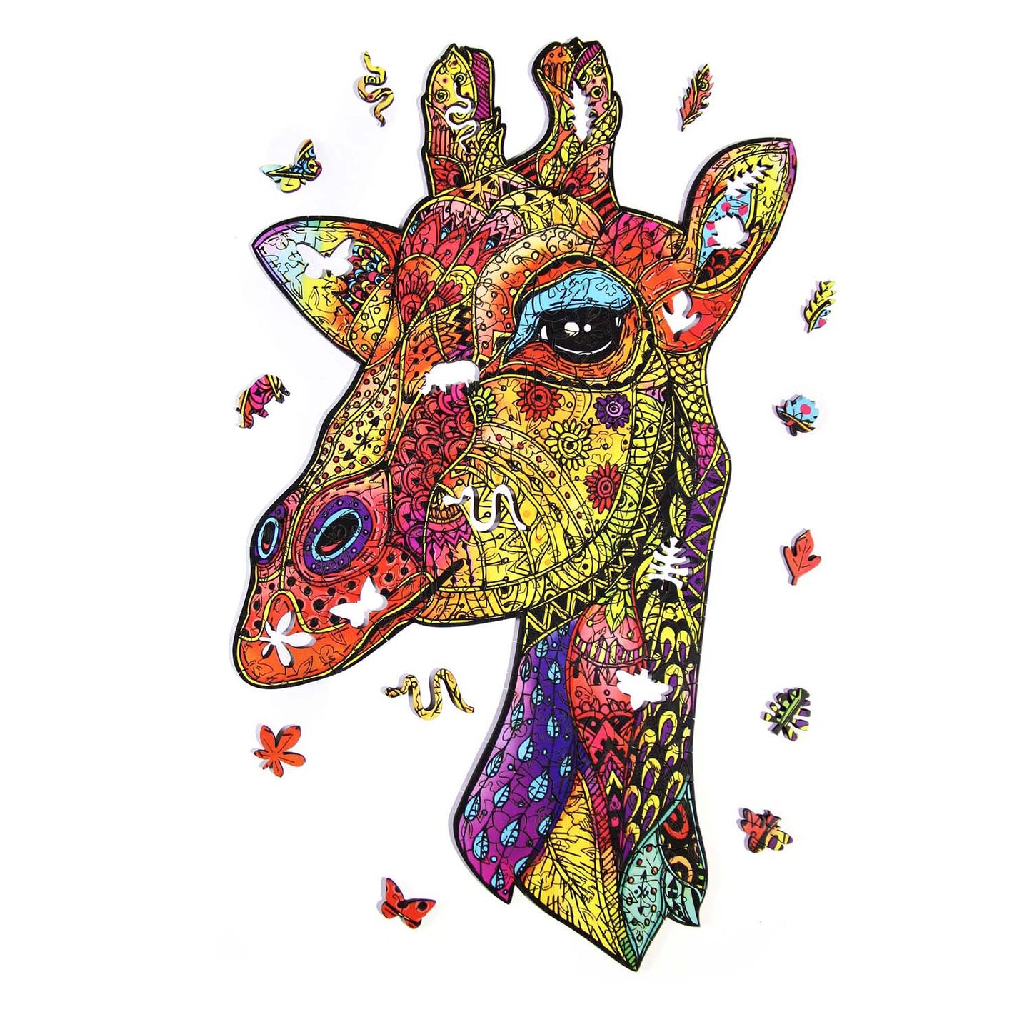 Wooden puzzles - PW002e - Curious giraffe Image 3