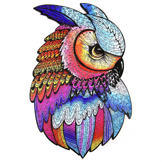 Wooden puzzles - PW005e - Wise owl Image 1