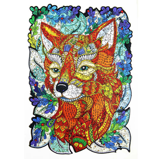 Wooden puzzles - PW009e - Wild fox Image 1