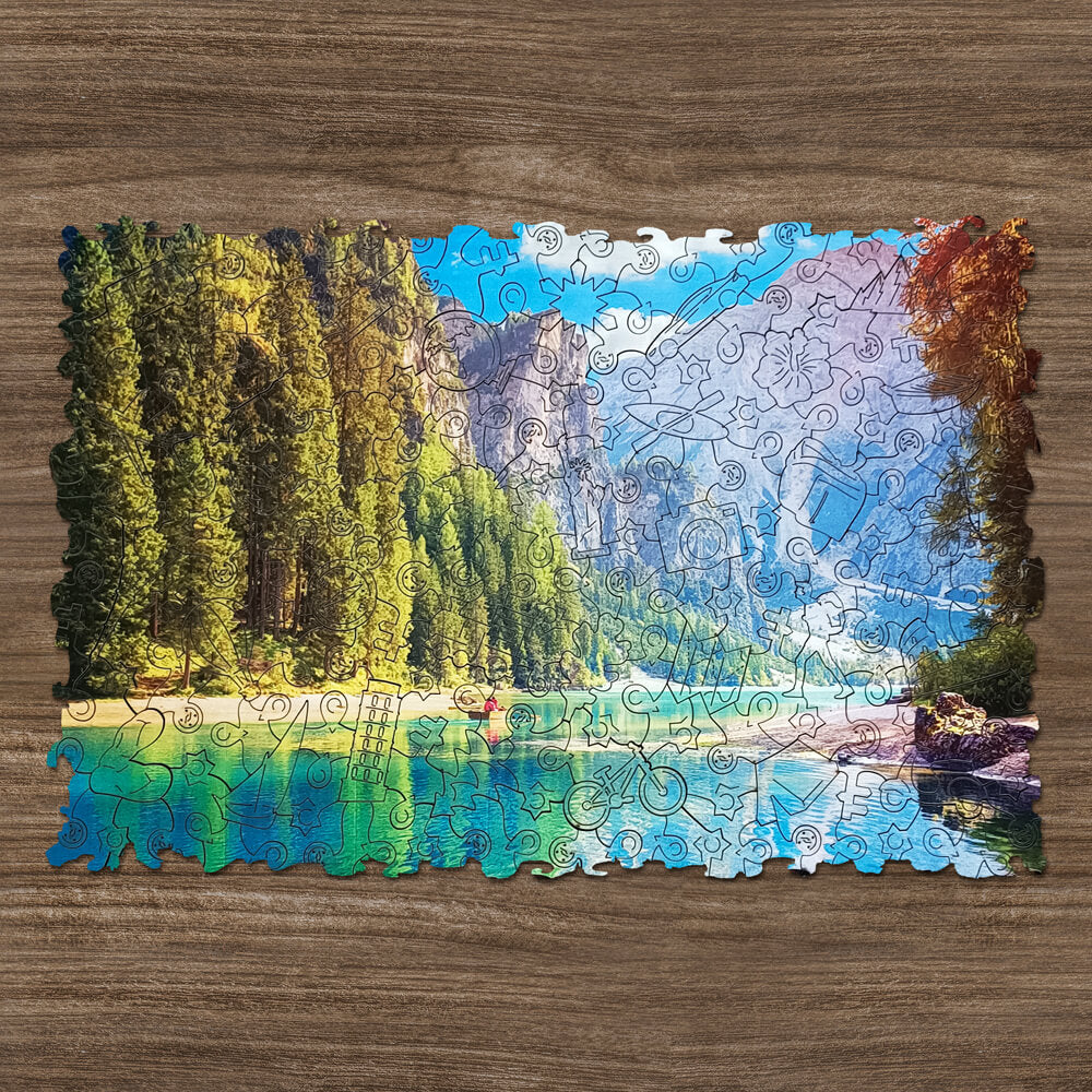 Wooden puzzles - PW012e - Tyrolean Fairy Tale Image 1