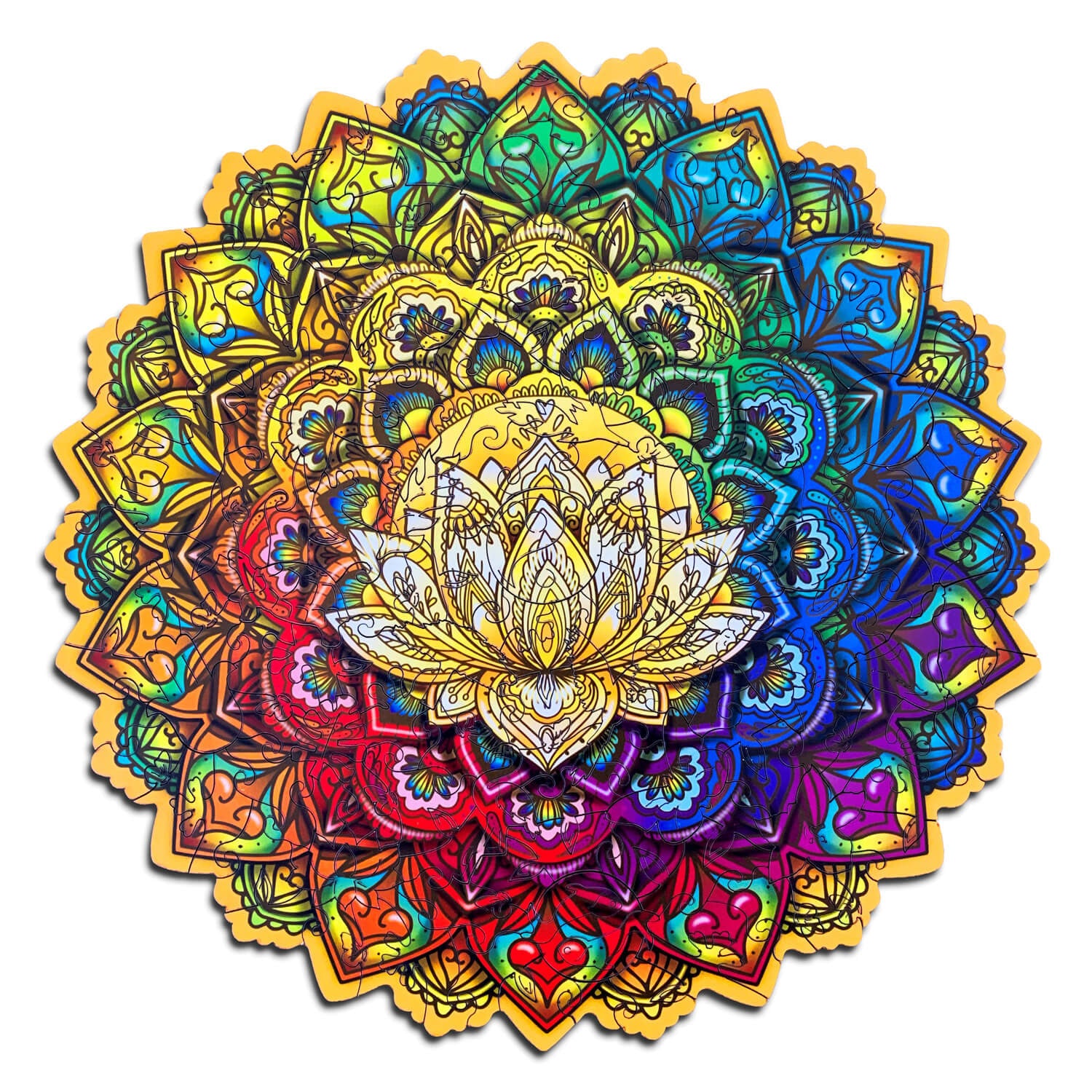 Wooden puzzles - PW016e - Sacred lotus Image 1