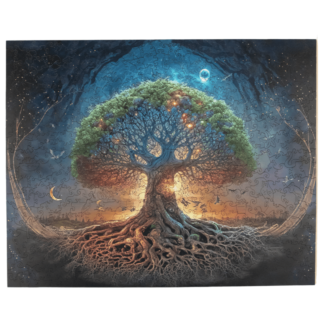 Wooden puzzles - PW025e - Moon tree Image 3