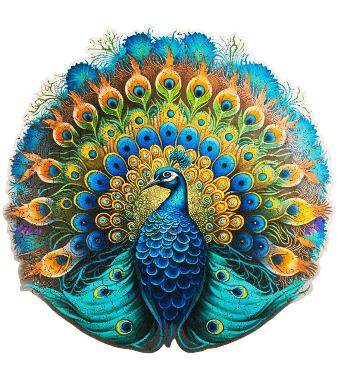 Wooden puzzles - PW031e - Proud peacock Image 3