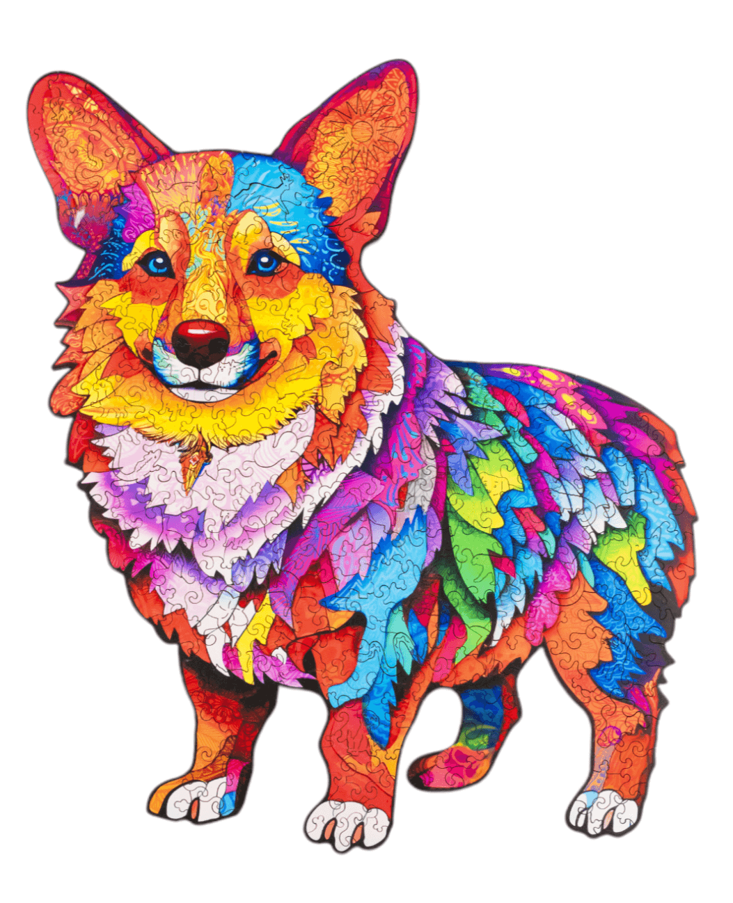 Wooden puzzles - PW032e - Puppy Corgi Image 3