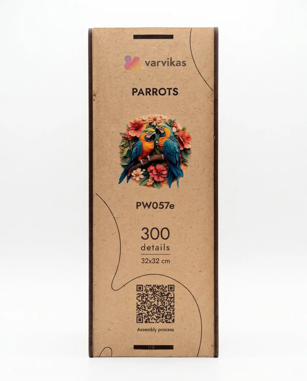 Wooden Jigsaw Puzzle 300 pcs, Parrot (PW057e)