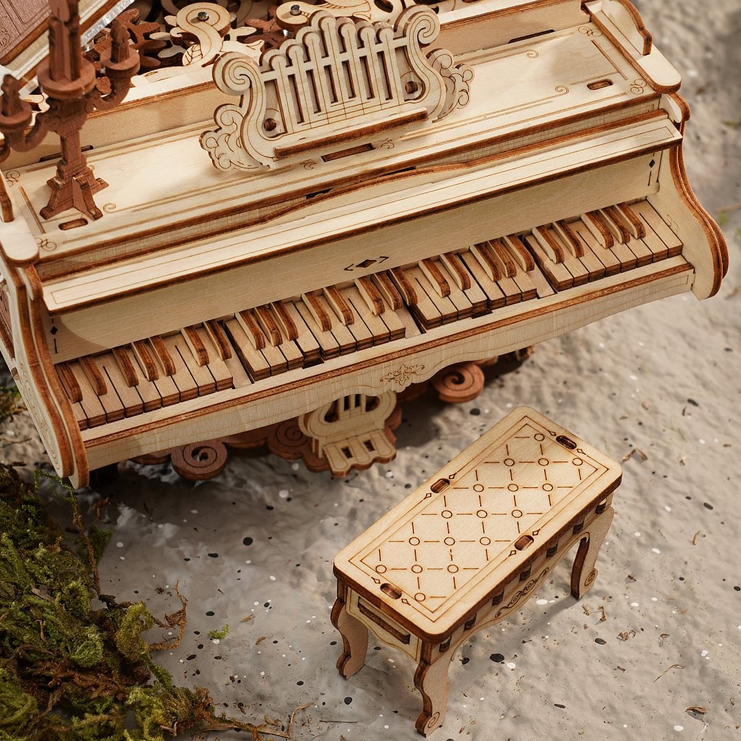 RK019e - Magic Piano Mechanical Music Box 3D Wooden Puzzle