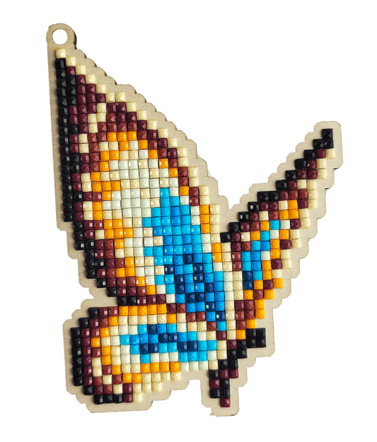 Diamond painting - U02e - Pendant "Blue Batterfly" Image 1