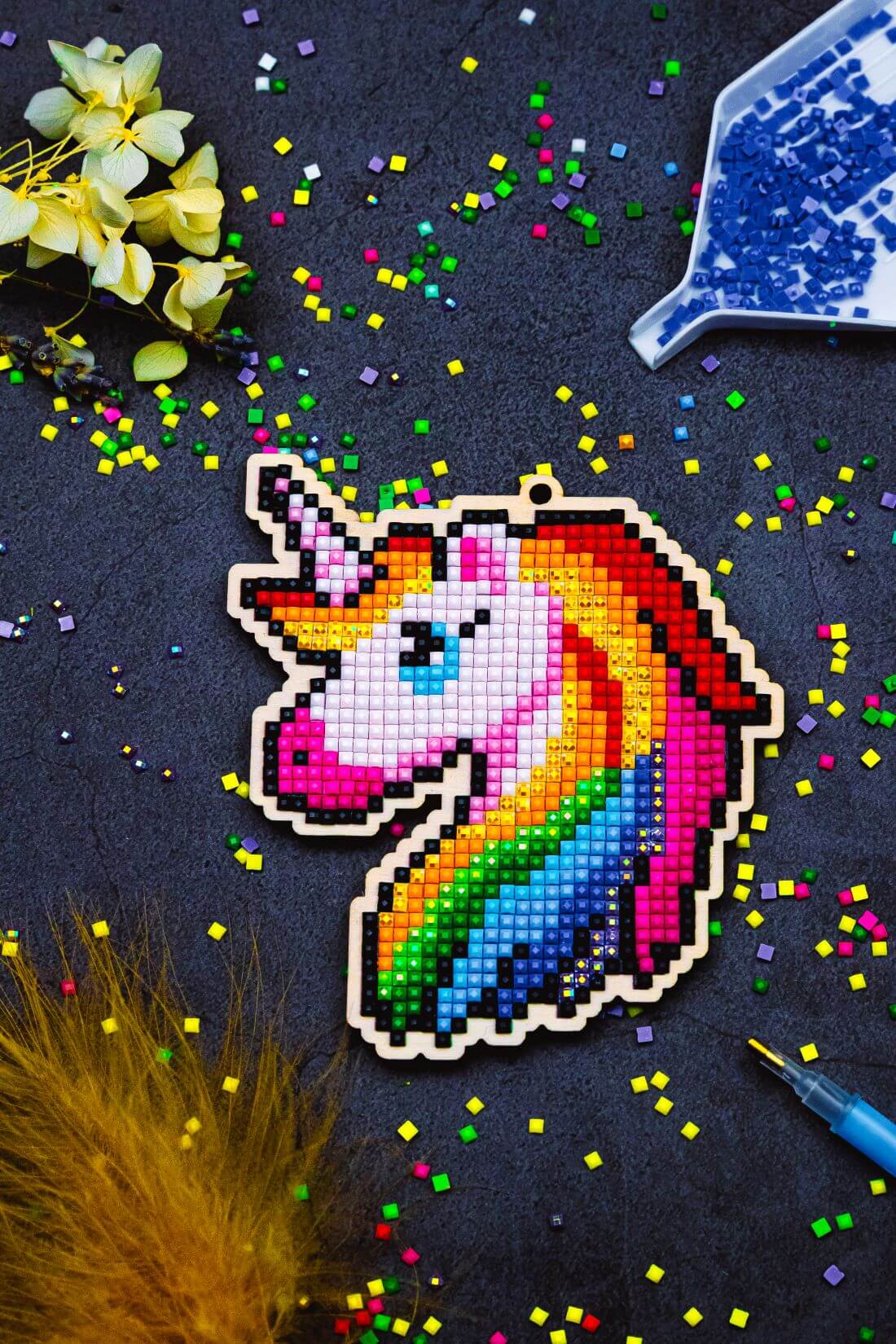 Diamond painting - U17e - Pendant "Fabulous unicorn" Image 3